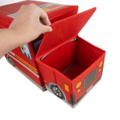 Kruzzel Box na hračky hasičské auto 53 x 26 x 31,5 cm. Kruzzel..