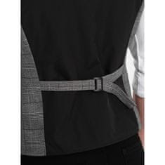 OMBRE Pánská vesta bez klop V2 OM-BLZV-0123 grafitová MDN124336 S