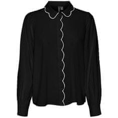 Vero Moda Dámská košile VMGIGI Regular Fit 10303039 Black (Velikost L)