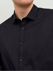 Jack&Jones Plus Pánská košile JPRBLACARDIFF Loose Fit 12235157 Black (Velikost 4XL)