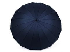 Kraftika 1ks 5 modrá tmavá velký rodinný deštník s dřevěnou