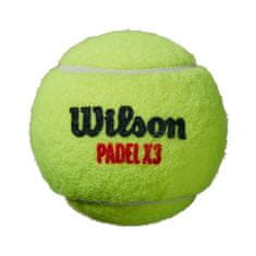 Wilson Míče tenisové zelené 3 Pack Padel
