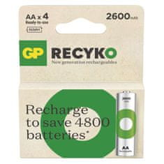 GP Nabíjecí baterie GP ReCyko 2600 AA (HR6), 4 ks