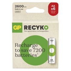GP Nabíjecí baterie GP ReCyko 2600 AA (HR6), 6 ks