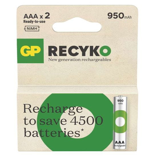 GP Nabíjecí baterie GP ReCyko 950 AAA (HR03), 2 ks