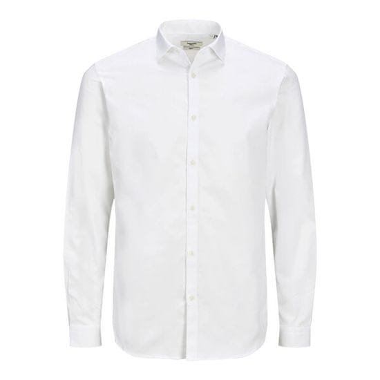 Jack&Jones Plus Pánská košile JPRBLACARDIFF Loose Fit 12235157 White