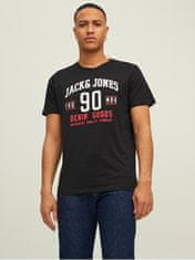 Jack&Jones 3 PACK - pánské triko JJETHAN Regular Fit 12221269 Black/White/Navy (Velikost M)