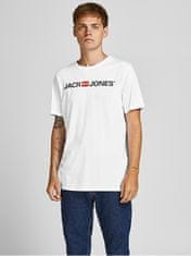 Jack&Jones 3 PACK - pánské triko JJECORP Slim Fit 12191330 Black/White/Navy (Velikost M)