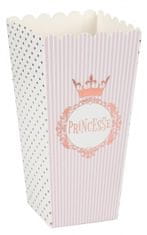 Santex Popcornové krabice Princess 8ks 6x8x17cm