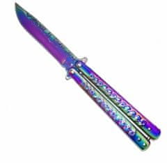 Pronett XJ4820 Nůž Motýlek neon