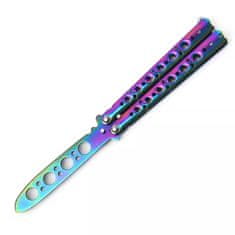 Pronett XJ5076 Nůž Motýlek tréninkový neon