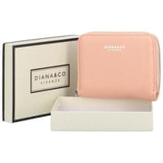 DIANA & CO Jednoduchá dámská peněženka Elizabeth, růžová