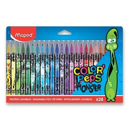 Maped MAPED Color’Peps Monster- Dětské fixy 24 ks