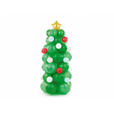 PartyDeco Balónová girlanda Vánoční stromek, 65x161cm