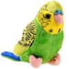 plyšový Papoušek zelený 17cm