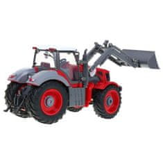 RAMIZ Traktor s vlečkou na dálkové ovládání - červený