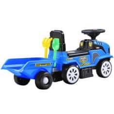 JOKOMISIADA Velký traktor s přívěsem, modrý