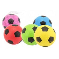 Teddies Gumový míč fotbal 12 cm, 6 barev