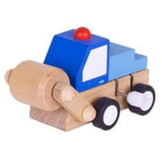 Bigjigs Toys Dřevěná autíčka na natahování – 3 druhy