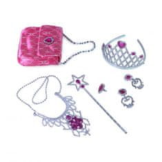 Rappa Set pro princeznu s kabelkou růžový