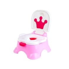 JOKOMISIADA TRÓN - hrací nočník 3v1, podložka na WC+židle, 6m+ růžový