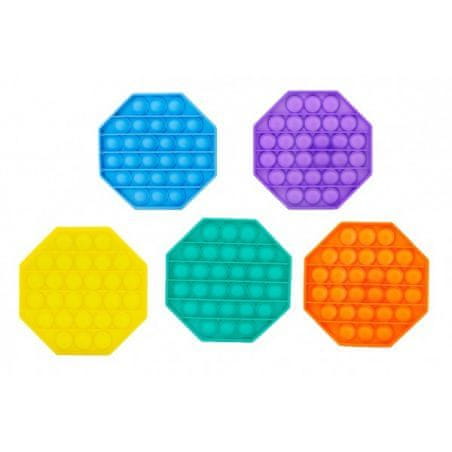 Teddies Bubble pops – osmiúhelník, různé barvy