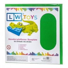 L-W Toys LW Toys Velká podložka na stavění 50x50, zelená