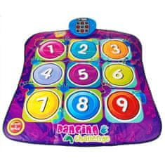RAMIZ Taneční koberec s čísly fialový