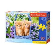 Castorland Puzzle Zrzavá koťata, 70 dílků