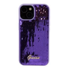Guess  Sequin Script Logo Zadní Kryt pro iPhone 15 Plus Purple