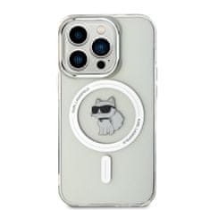 Karl Lagerfeld  IML Choupette MagSafe Zadní Kryt pro iPhone 15 Pro Transparent