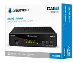 Cabletech Set-top box CABLETECH URZ0338, DVB-T2/C, H.265 HEVC, scart