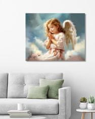 ZUTY Obrazy na stěnu - Anděl v modlitbě 40x50 cm vypnuté plátno na rám
