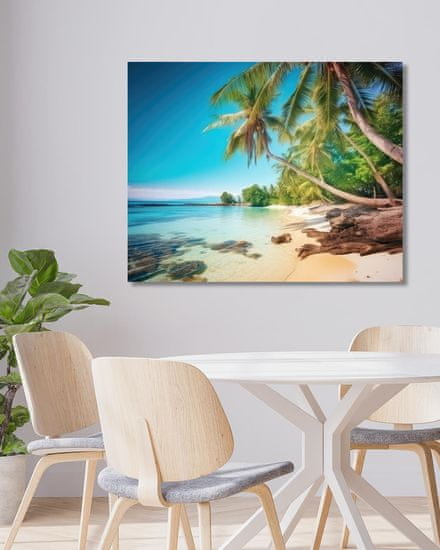 ZUTY Obrazy na stěnu - Palmová pláž u moře