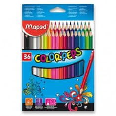 Maped Pastelky MAPED trojhranné 36 barev