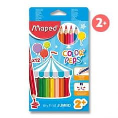 Maped Pastelky MAPED trojhranné JUMBO 12 barev