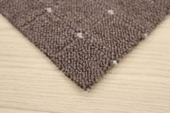 AKCE: 330x115 cm Metrážový koberec Udinese hnědý - neúčtujeme odřezky z role! (Rozměr metrážního produktu S obšitím)