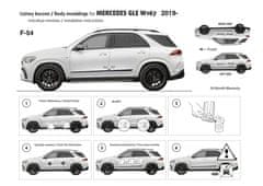 Rider Ochranné boční lišty na dveře, Mercedes GLE II, W167, 2019- ,