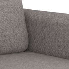 Vidaxl 3dílná sedací souprava s polštáři taupe textil