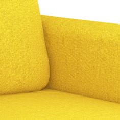 Vidaxl 2místná pohovka světle žlutá 120 cm textil