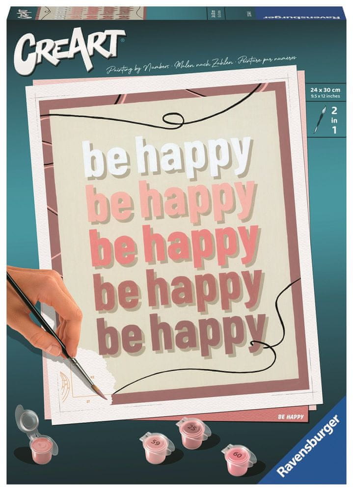 Ravensburger CreArt Buď šťastný: Be happy