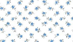 Dadka  Povlečení bavlna Malé růže modré 200x220, 2x70x90 cm