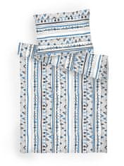 Dadka  Povlečení bavlna Indián denim 200x220, 2x70x90 cm