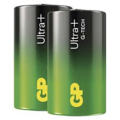 GP Alkalická baterie GP Ultra Plus D (LR20), 2 ks