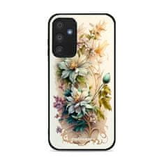 Mobiwear Prémiový lesklý kryt Glossy na mobil Samsung Galaxy A15 / A15 5G - G014G Krémové květy