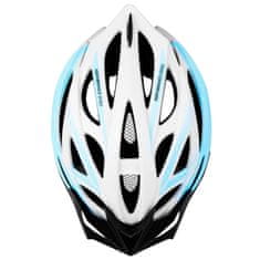 Spokey FEMME Cyklistická přilba IN-MOLD, 55-58 cm, bílo-modrá