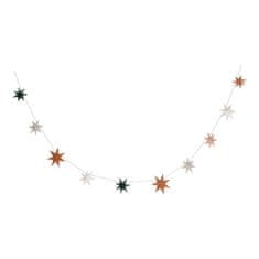 MojeParty Girlanda vánoční papírové hvězdy 2 m