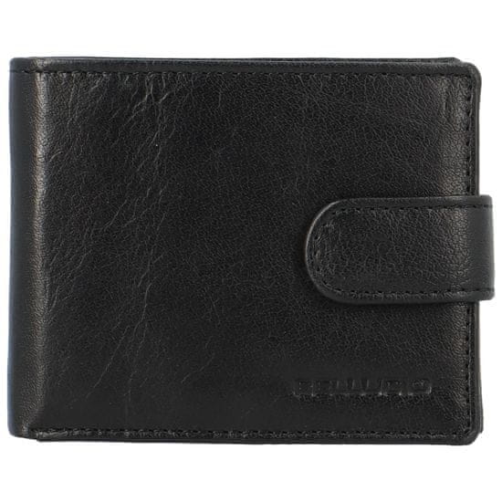 Bellugio Pánská kožená peněženka na šířku Bellugio Bodhi, černá