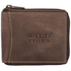 Wild Tiger Pánská kožená peněženka Wild Tobin, tmavě hnědá