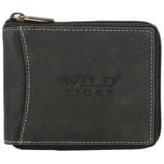 Wild Tiger Pánská kožená peněženka Wild Tobin, černá